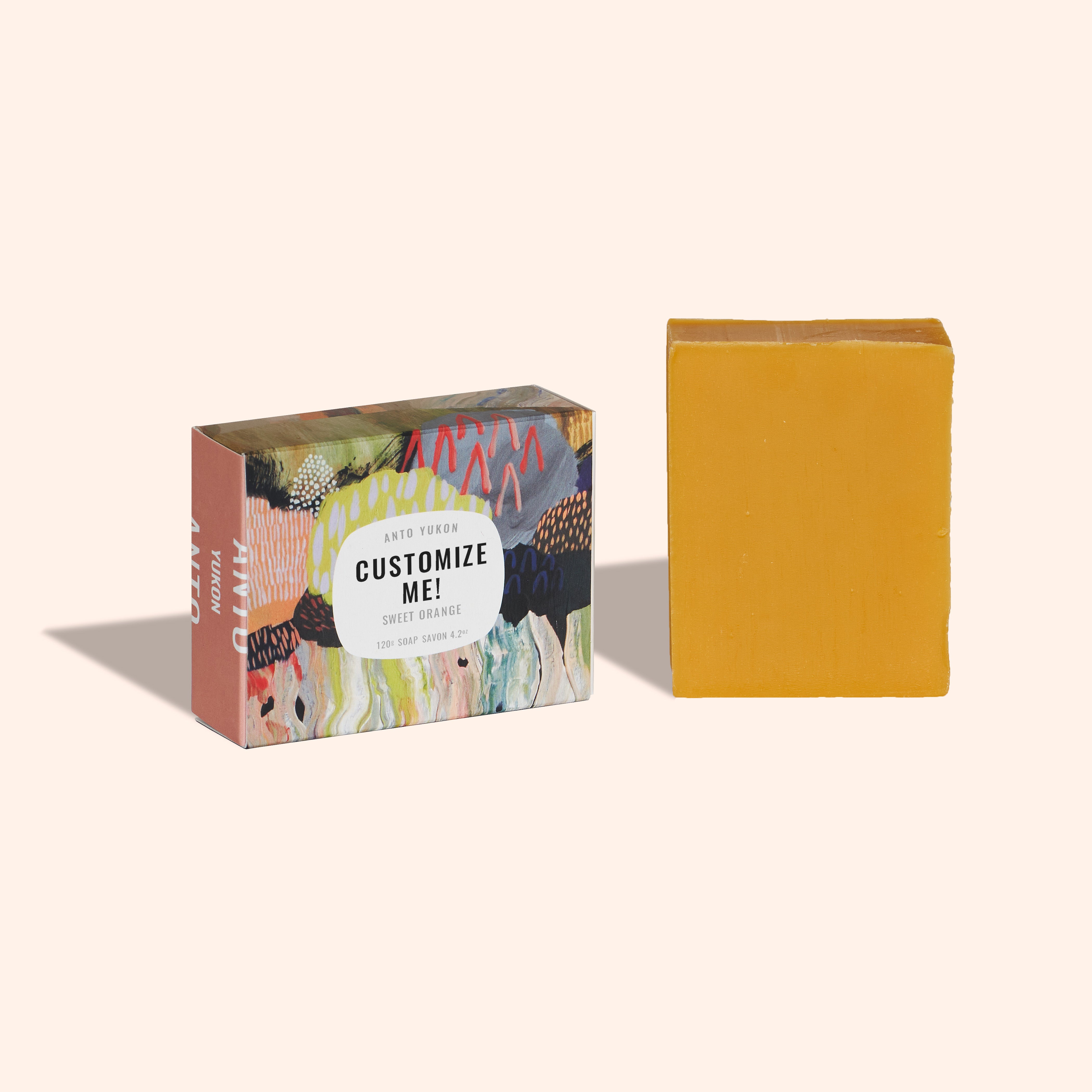 Customizable Orange Bar Soap
